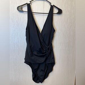 Tommy Bahama‎ Black One Piece Swimwear Size 10